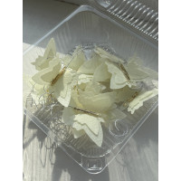 Вафельні метелики жовті 12 шт