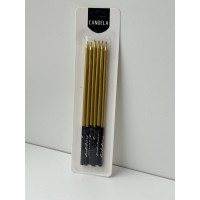 Свічки 6 шт еліт золото