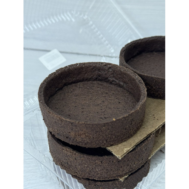 Тарт круглі 9 см 6 шт Какао