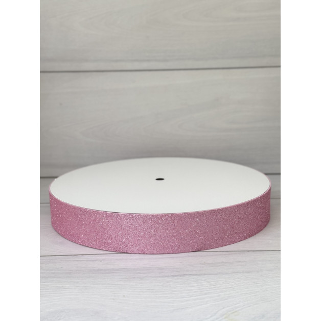 Підложка сендвіч глітер рожева h5 d30см