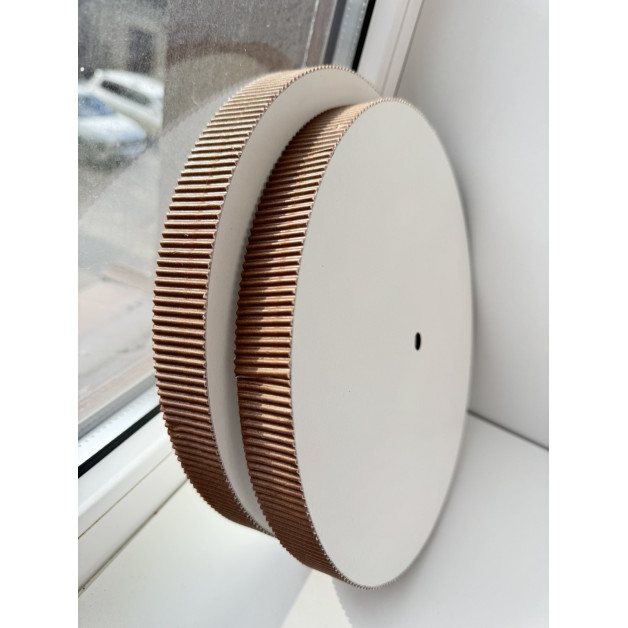 Підложка сендвіч гофра Коричнева  h2,5 d30см