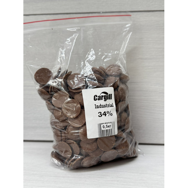 шоколад Cargill молочний 34% 0.5 кг