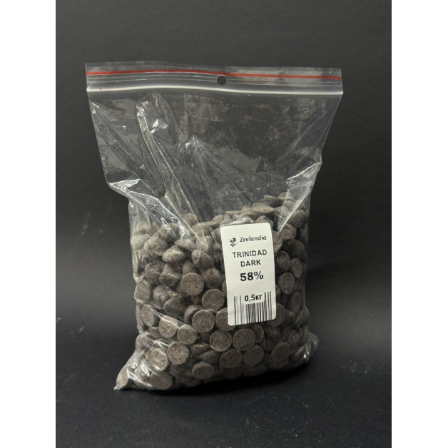 шоколад Zeelandia Тринідад Дарк 58% (0,5 кг)