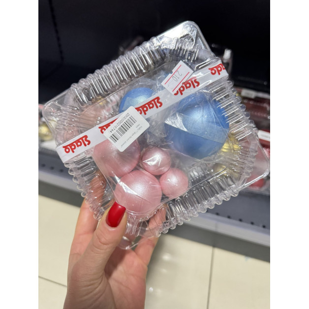 Набір "Сфери блакит.-рожеві" перл.