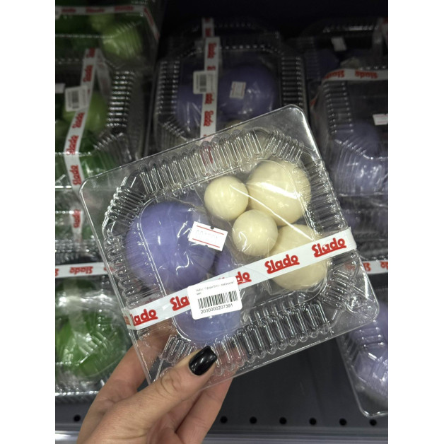 Набір "Сфери біло - лавандові" мат.