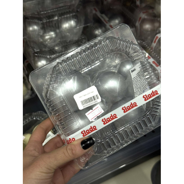 Набір "Сфери срібні" перл.