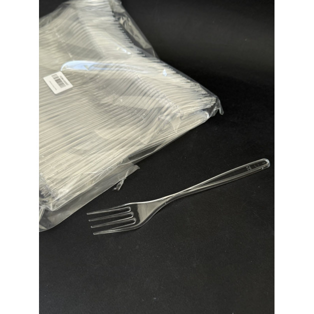 Вилка 100 шт прозора