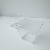 стаканчики для десертів (квадратні трапеція) 40 грам