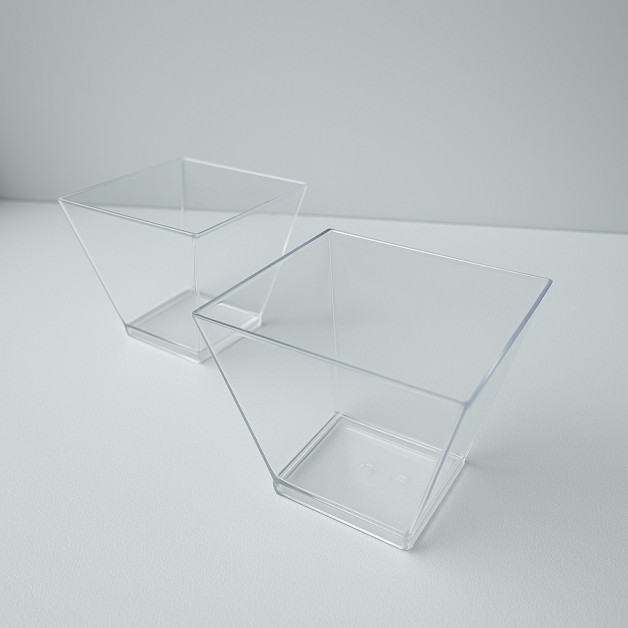 стаканчики для десертів (квадратні трапеція) 40 грам