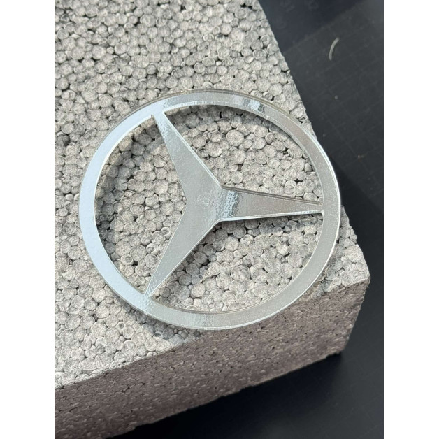 Топер пластик "Значок мерседес"-срібло