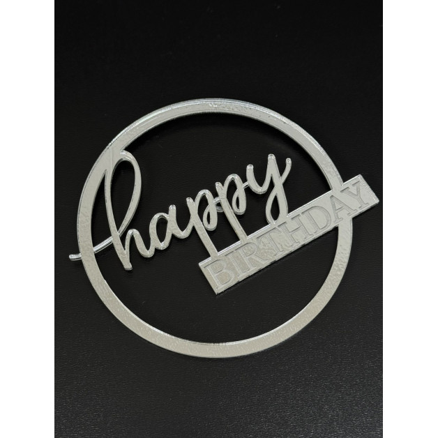 Топер пластик 90-№2( Срібло ) 