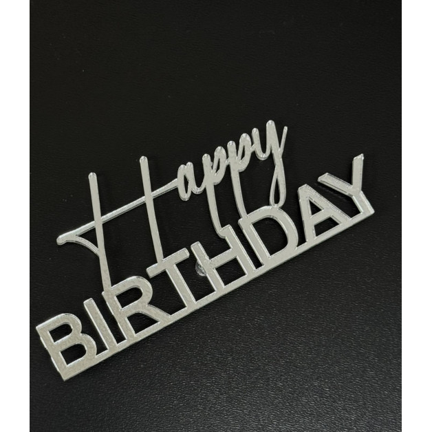 Топер пластик 90-№8(Срібло)