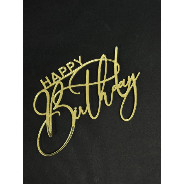 Топер пластик -№16-золото 