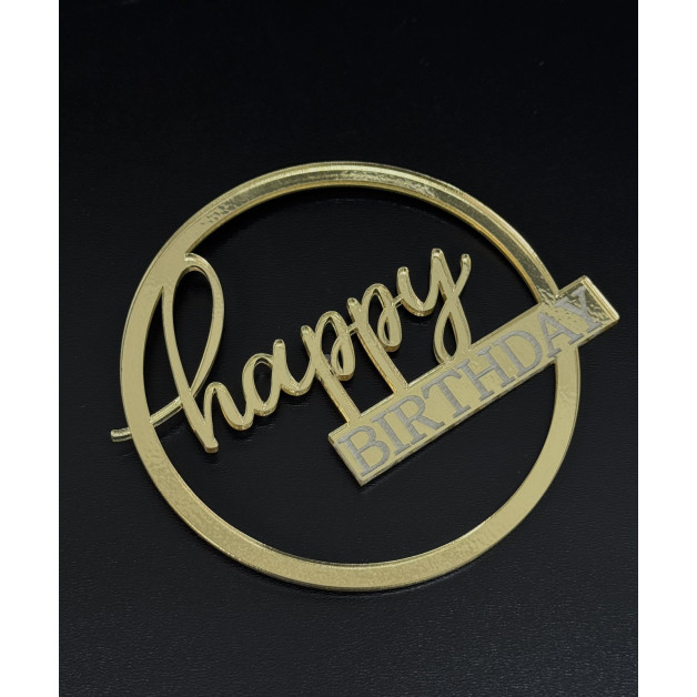 Топер пластик 90-№2(Золото) 