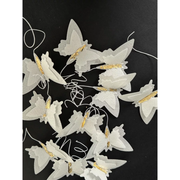 Вафельні метелики білі 12 шт