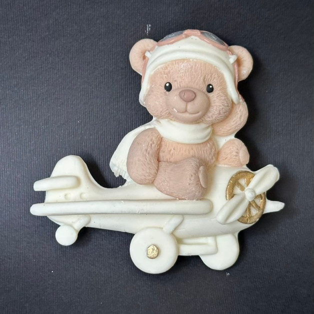 Кондитерська прикраса ведмедик-літачок №14 2Д висота 9 см (Наявність кольору уточнюйте в коментарі!!!)