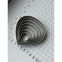 Вирубка метал пелюстки троянди  7шт набір