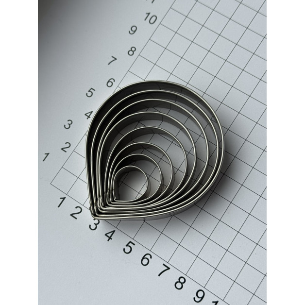 Вирубка метал пелюстки троянди  8 шт набір