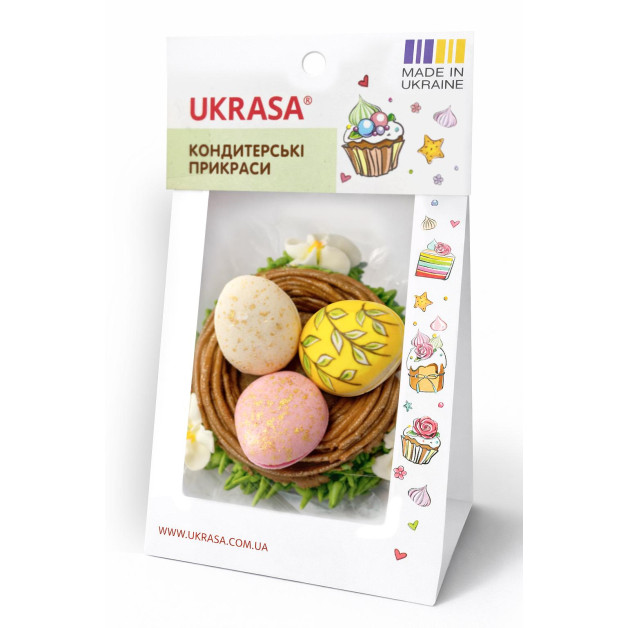Набір "Великоднє гніздечко оздоблене писанками"