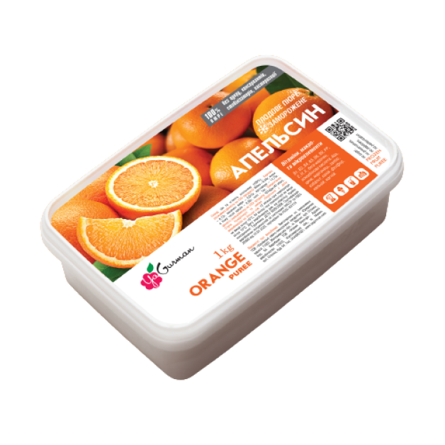 Пюре Апельсин заморожене 1 кг ЯГурман (без цукру)