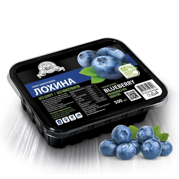 Пюре Фруті ленд "Лохина" заморожене 0,5 кг