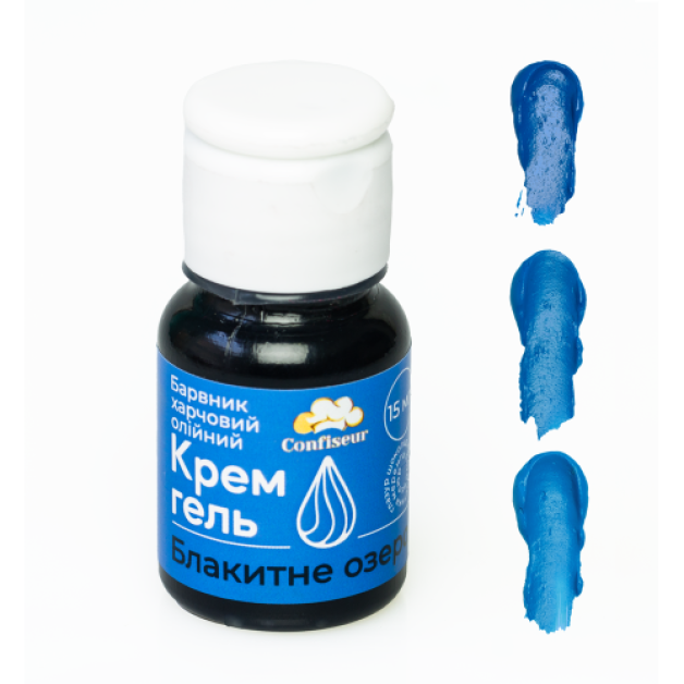 Барвник крем-гель confiseur Блакитне озеро (олійний)