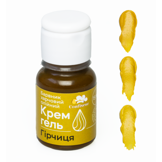 Барвник крем-гель confiseur Гірчиця (олійний)