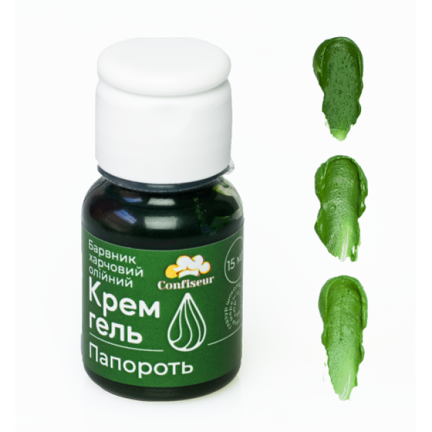 Барвник крем-гель confiseur Папороть (олійний)