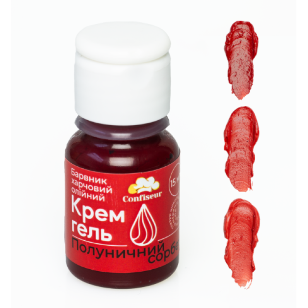 Барвник крем-гель confiseur Полуничний сорбет (олійний)