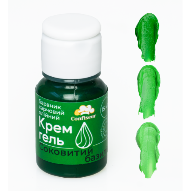Барвник крем-гель confiseur Соковитий базилік (олійний)