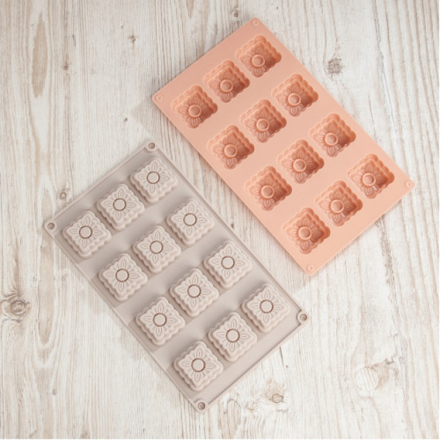 Форма силіконова квадрат 12 шт ММ-1340