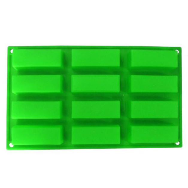 Силіконова форма Прямокутники, планшет на 12 шт