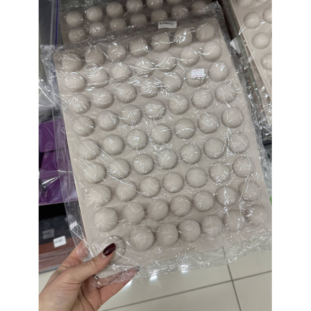 форма силіконова півсфера 3 см 63 шт. Китай.