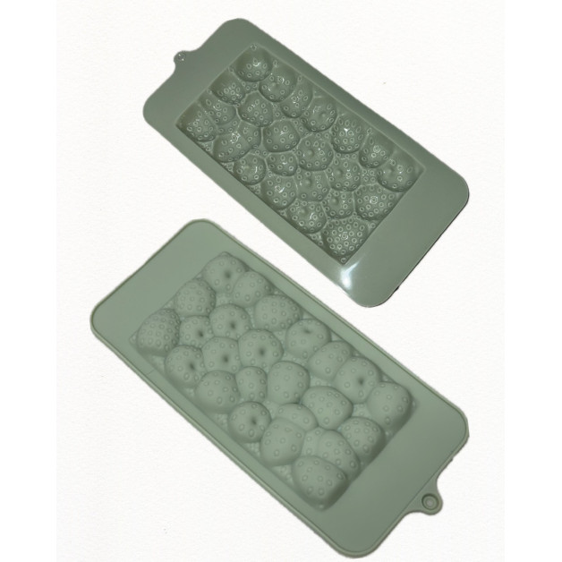 форма силіконова шоколадка полуничка 8*15 см