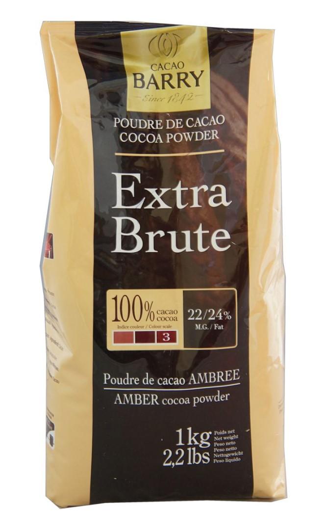 картинка Какао-порошок EXTRA-BRUTE 22/24%, Cacao Barry оригінальна упаковка 1 кг от магазина Центр Солодкого Декору
