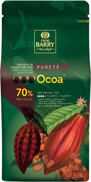 картинка Чорний шоколад OCOA 70%, Cacao Barry 100 грам. + ПОДАРУНОК 100 грам шоколад RUBI от магазина Центр Солодкого Декору