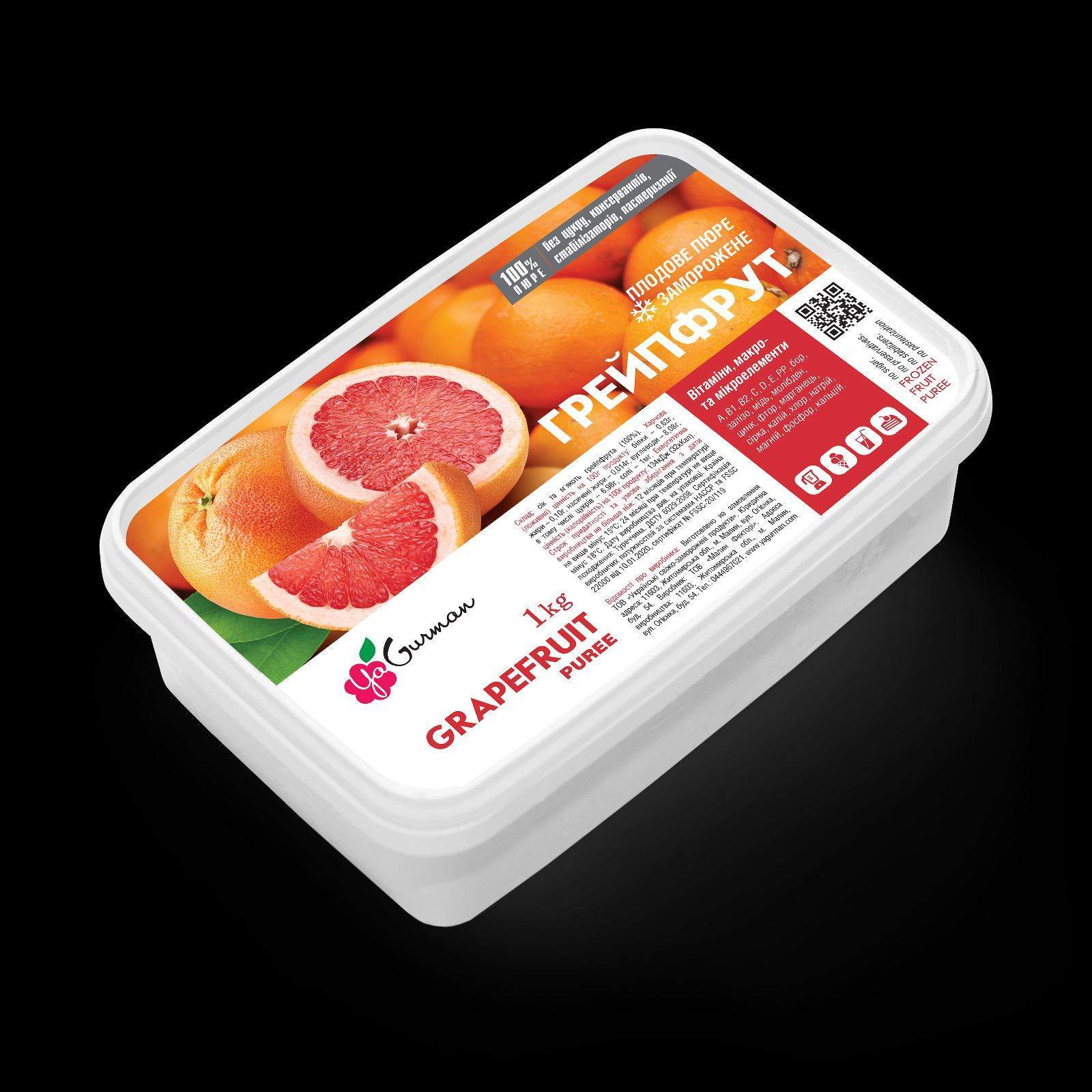 картинка Пюре грейпфрута заморожене 1 кг. от магазина Центр Солодкого Декору