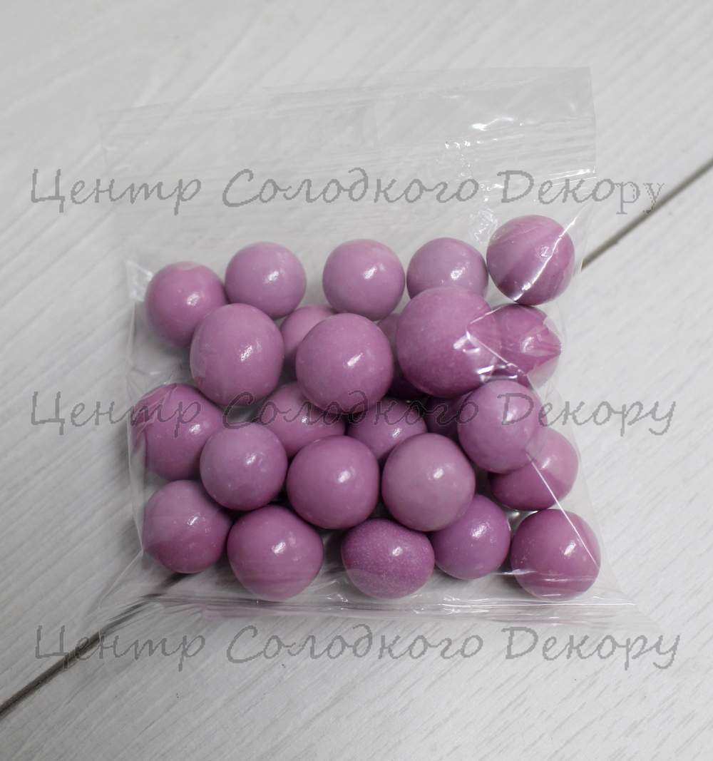 картинка Повітряні кульки в шоколаді і глазурі 1-1,5 см, 50 грам. Фіолетові. от магазина Центр Солодкого Декору