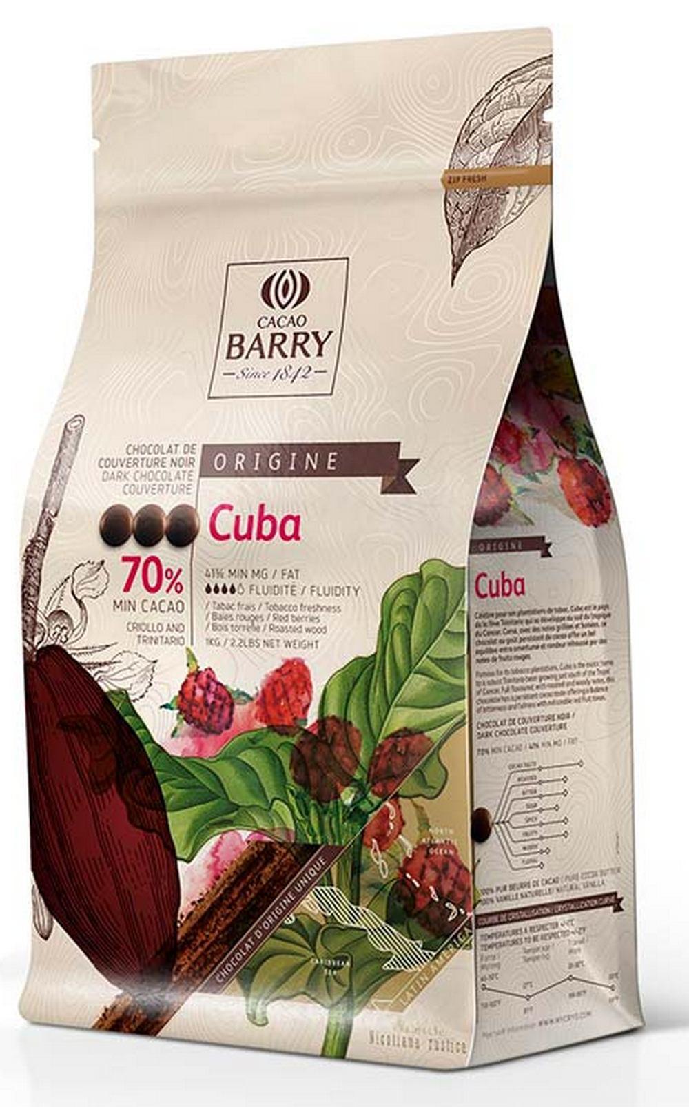 картинка Чорний шоколад CUBA 70%, Cacao Barry 100 грам  + ПОДАРУНОК 100 грам шоколад RUBI от магазина Центр Солодкого Декору