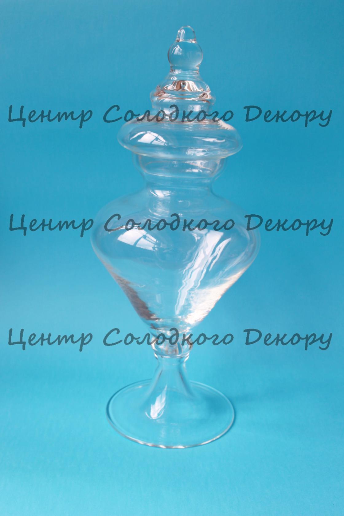 картинка Скляна ваза діаметр 20 см, висота 47 см. от магазина Центр Солодкого Декору